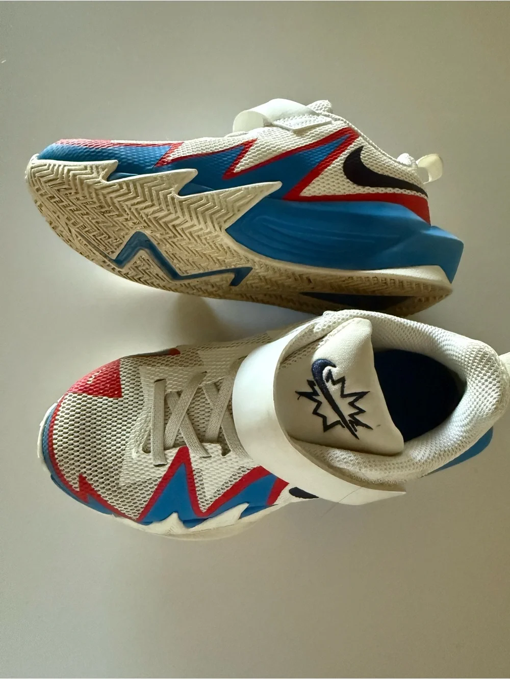 Nike Kids' ST Dynamite Low Top Sneaker - White Blue Red